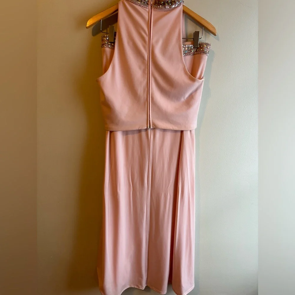 2 Piece Prom Dress Halter Style by Crystal Doll - Picture 2 of 3